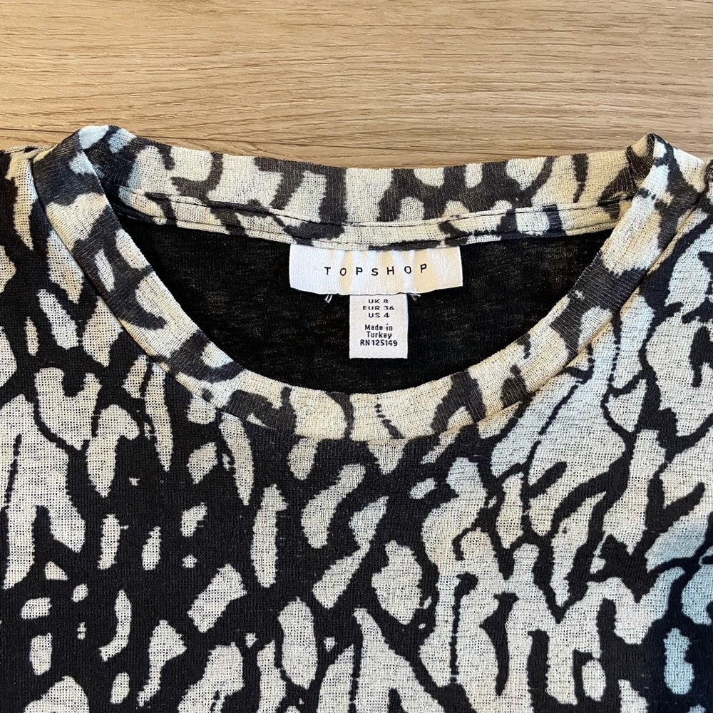 Topshop Patterned Dress - Picture 2 of 3